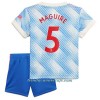 Conjunto (Camiseta+Pantalón Corto) Manchester United Harry Maguire 5 Segunda Equipación 2021/22 - Niño